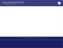 Tablet Screenshot of kempnercorp.com